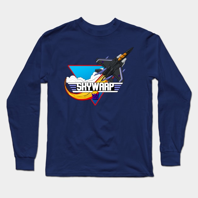 Skywarp Retro Jet Long Sleeve T-Shirt by Rodimus Primal